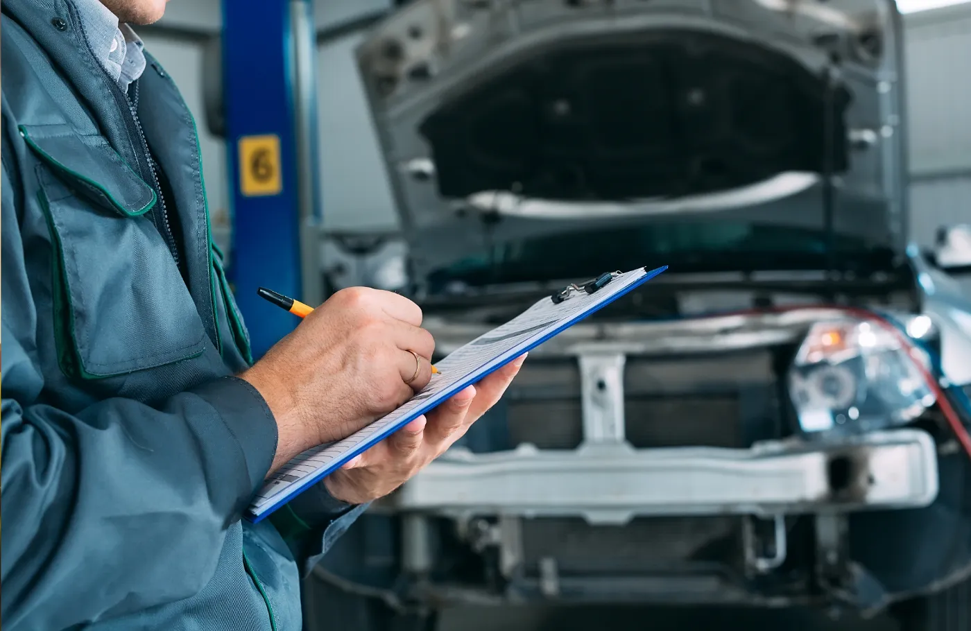 Contrôle technique d'une voiture